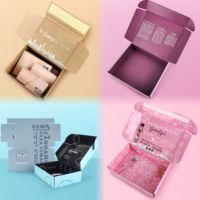 Boîte cadeau ondulée personnalisée, emballage de boîte postale en papier écologique avec Logo