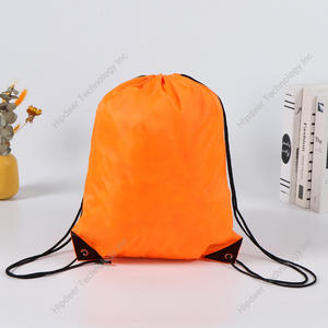 Sac à dos promotionnel à cordon personnalisé sac de sport en polyester bon marché sac de rangement avec fermeture à l'épaule pour chaussures - Product Image 5