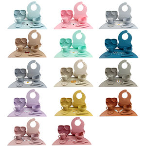 Wholesale Customizable Infant Dinnerware Set Adjustable Size Bebe Babero Easily Clean Non Slip Table Mat Suction Soup <strong>Bowl</strong> - Product Image 6