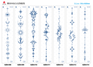 <span class=keywords><strong>Tatuajes</strong></span> Temporales Semipermanentes <span class=keywords><strong>para</strong></span> la Espalda, Resistentes al Agua y al Sudor, Duran 2 Semanas, Arte Corporal <span class=keywords><strong>para</strong></span> Chicas y Chicos - Product Image 5