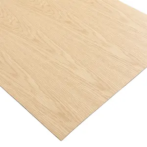 Alta lucentezza rovere bianco 9mm di spessore MDF con rivestimento UV finitura opaca legno legno duro compensato per mobili e pannelli a parete di fabbrica