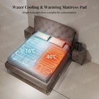 Surmatelas à circulation d'eau à large plage de température, à contrôle indépendant double zone, avec fonction de drainage de l'humidité