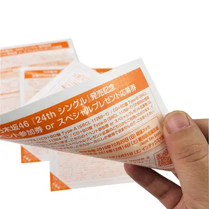 Alta qualidade impressão de fábrica círculo pequeno quadrado refletor papel cartão impressão cartão