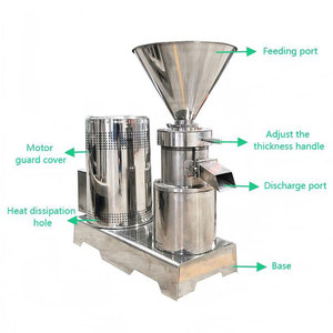 Broyeur colloïdal en acier inoxydable pour le traitement du beurre de cacahuète, de la pâte <span class=keywords><strong>d</strong></span>'<span class=keywords><strong>amande</strong></span>, de la chutney, du lait de soja et de la farine de maïs - Product Image 5