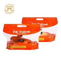 Sachet refermable personnalisable pour poulet rôti, sac alimentaire de qualité alimentaire réutilisable, fonction de refermable pour l'emballage de canard grillé/viande