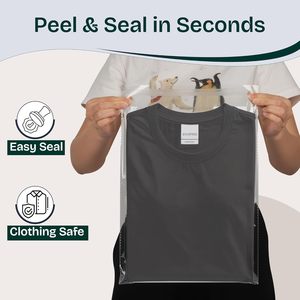 Clear BOPP <b>Bags</b> 9x12 Inch Resealable Self-Sealing Silk Screen Printed Packaging for Electronics Storage and Travel (<b>Pack</b> of 200) - Product Image 1