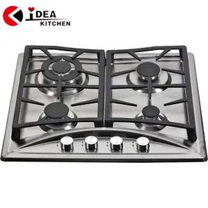 4 Burner for Industrial portable gas hob Aluminum Cooker gas Hob built in gas stove