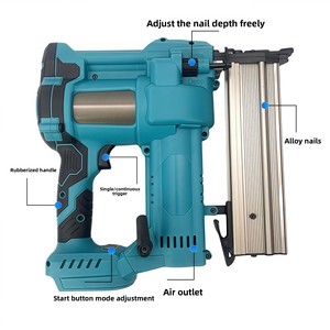 Pistola de <span class=keywords><strong>Clavos</strong></span> Brad Compatible con <span class=keywords><strong>Makita</strong></span>, Grado Industrial, Motor sin Escobillas, Multifuncional, para Trabajos de Madera en el Hogar, Especializada en <span class=keywords><strong>Clavos</strong></span> - Product Image 3