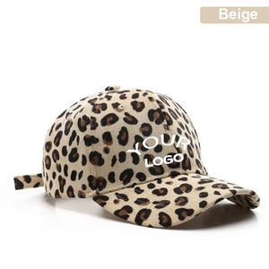 2025 Popular Women's Custom Leopard Fashion Baseball With Logo Dad <b>Hat</b> Adjustable Trucker Cap Unisex Style - Product Image 4