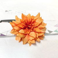 Bunga Artifisial Multi Warna Dahlia Sutra Satu Kepala untuk Dekorasi Pernikahan DIY Hiasan Rambut Pengantin