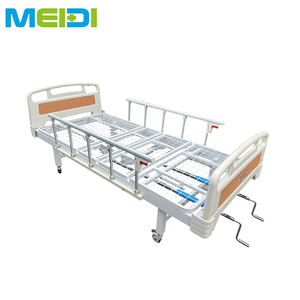 Nouveau Lit d'Hôpital Manuel à Deux Fonctions avec Système à Manivelle, Cadre en Acier Inoxydable, Certifié CE ISO - Product Image 5
