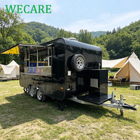 Camion de cuisine mobile WECARE, camion de restauration rapide, bar à café en plein air, barbecue, hot-dogs, tacos, burgers, remorque alimentaire avec équipement de cuisine complet