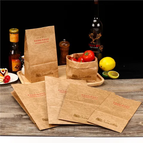 zambia carrier bags waterproof paper food bag