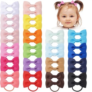 Choicbaby 40 Pezzi Multicolore Eleganti Fiocchi per Capelli da Bambina, Elastici per Capelli, Fasce Elastiche, Fermacoda, Elastici in Gomma, Confezione da 1 per Matrimoni - Product Image 1