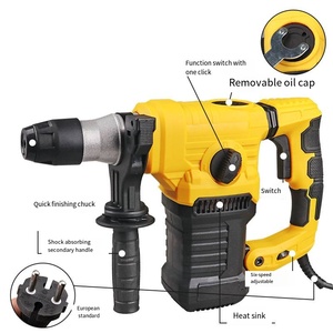 Đa chức năng điện Búa điện chọn điện khoan tác động khoan Kit điện công cụ thiết lập - Product Image 3