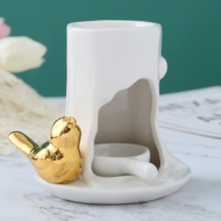 Nouveau design de chauffe-bougies en céramique brûleur de poêle à arôme parfumé diffuseur de cire d'huile parfumée pour application de salon vente d'usine
