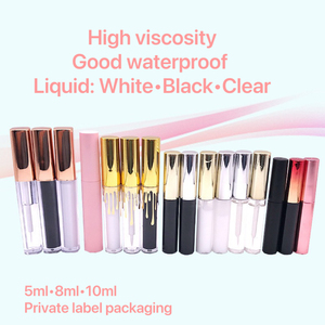 Private Label <strong>White</strong> Black Clear Windproof Vegan Eyelash Glue Strong Sticky Liquid Eye Lash Glue False Strip Adhesive Lash Glue - Product Image 4