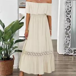 Nuevo Diseño, Vestido de Verano con Logotipo Personalizado, Vestido de Playa para Vacaciones, Vestido Mini de Fiesta con Volantes y Espalda Descubierta para Mujer - Product Image 5