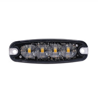 Lampu Peringatan Strobo LED Aluminium Ultra Tipis Tahan Air 12V-24V Bersertifikasi ECE R65 XA1 XA2 Lampu Beacon Darurat
