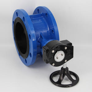 วาล์วผีเสื้อแบบแมนนวลเหล็กหล่อขึ้นรูปพร้อมซับยางล็อค ผลิตวาล์วแบบกังหัน - Product Image 3