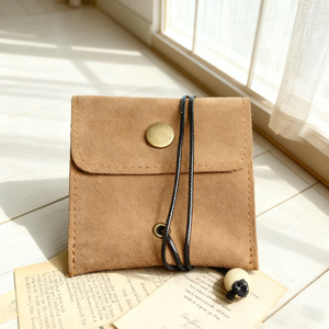 Sac de rangement portable en cuir souple pour bijoux, conteneur haut de gamme pour présentation en gros - Product Image 2