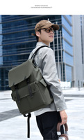 Sac à dos d'affaires en cuir PU de haute qualité, grande capacité, OEM, décontracté, pour ordinateur portable, étanche, pour l'école, les voyages et le sport