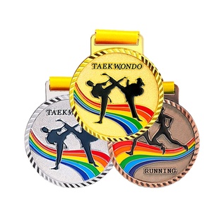 Medallas Personalizadas de Aleación de Zinc con Esmalte 3D, Medallas Deportivas de Primera Calidad, Medallas Personalizadas para Maratón con Diseño de Cinta - Product Image 6