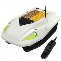 Bateau de pêche RC 12V avec retour automatique GPS pour la pêche à la carpe, 3 vitesses, 2 batteries 15600mAh, 100 points GPS, fabriqué en plastique durable