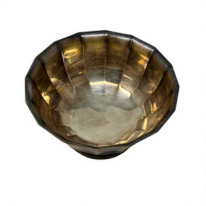 Food Serving Bowl Hammered Design <b>Vintage</b> Brass Salad Bowl For Wedding Table Decor <b>Accessories</b> Restaurant Supplies - Product Image 2