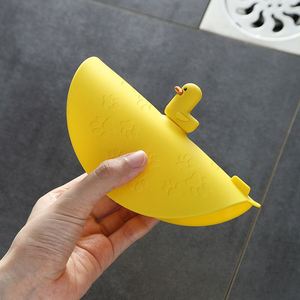 Couvre-drain de sol rond en silicone jaune anti-odeur pour toilettes et évier de cuisine - Product Image 3