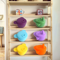 Couvre-gobelets en caoutchouc pour enfants, design animal éléphant, 100% qualité alimentaire, imperméables, extensibles, sans BPA, non toxiques, écologiques