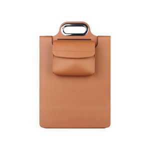 Wholesale OEM Custom Portable PU Leather 4-in-1 Laptop Sleeve with Portable Phone Charger <b>Mouse</b> Pad for Office Business Trip - Product Image 2