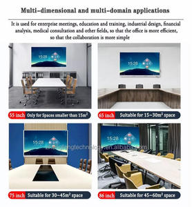 Pantalla táctil de oficina todo en uno, ordenador, <span class=keywords><strong>TV</strong></span>, pantalla grande inteligente, pizarra interactiva para Conferencias de Enseñanza, Pizarra Digital - Product Image 4