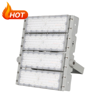Projecteur LED pour stade 200W-500W, IP65 étanche, boîtier en alliage d'aluminium, éclairage extérieur pour terrains de sport, tunnels, CRI 80, télécommande