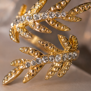Anello Aperto a Forma di Foglia, Design Creativo, Regolabile, per Donne - Product Image 3