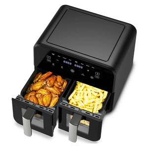 Friteuse à air numérique électrique antiadhésive 9L double 4,5 L avec paniers profonds Smart Hot Selling avec fenêtre visible - Product Image 4
