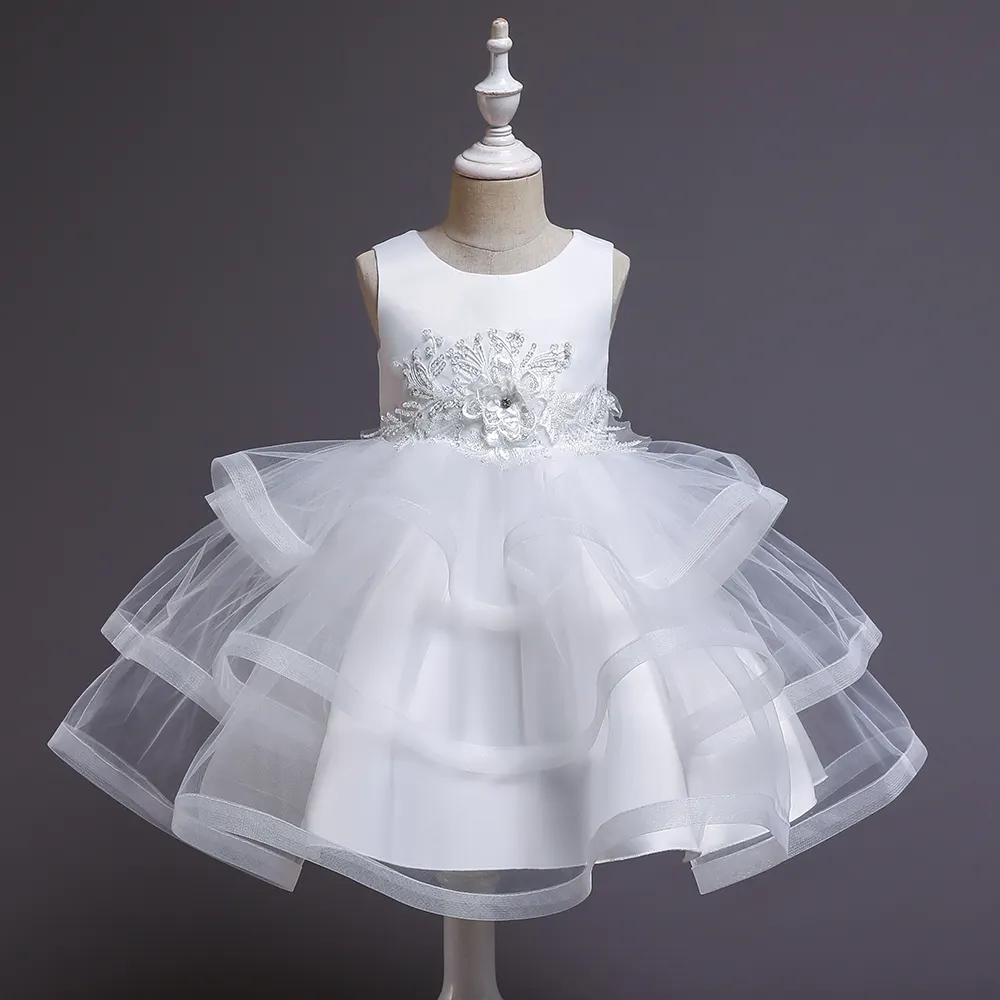 Hot Selling Multi-layered Princess Dress Custom Girls Children Clothing In Apparel