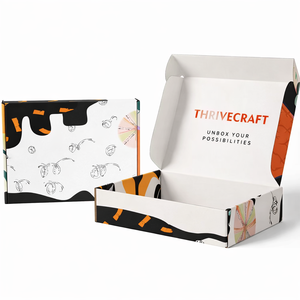 กล่องบรรจุภัณฑ์เครื่องสำอางรูปทรงสี่เหลี่ยมผืนผ้าแบบกำหนดเอง รีไซเคิลได้ กล่องไปรษณีย์ลูกฟูก พิมพ์ลายสีเต็มรูปแบบตามสั่ง OEM - Product Image 3