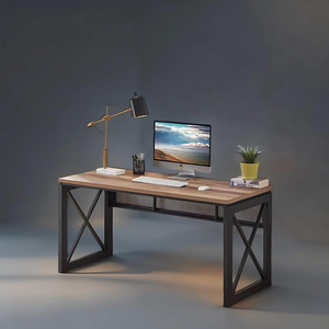 Home Office Furniture Luxury Style Computer Table PC Metal Legs MDF Desktop <strong>Cheap</strong> Office Desks - Product Image 6