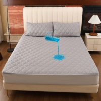 Protège-matelas en tissu polyester matelassé à ultrasons, imperméable, hypoallergénique, anti-acariens, taille et couleur personnalisées