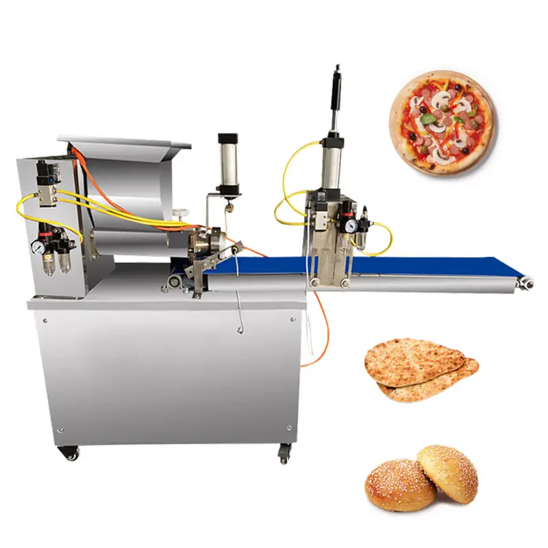 Kommerzielle automatische Pizza teig kugel presse Press form maschine