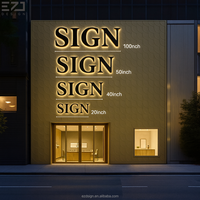 Lettres 3D rétroéclairées LED personnalisées, enseigne commerciale illuminée, signalisation extérieure, enseigne de magasin, panneau lumineux pour l'image de marque de la façade