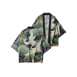 Chaqueta con estampado de moda, Kimono japonés, cárdigan para <span class=keywords><strong>mujer</strong></span>, Hinoki Yukata, Cosplay, traje tradicional samurái japonés - Product Image 1