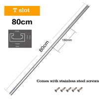 Rail d'onglet et fente en T Type 19 en alliage d'aluminium, idéal pour le travail du bois sur une scie/routeur et la Table de travail