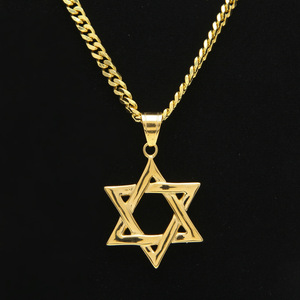 Collana con Stella di David per Uomo, Ciondolo con Simbolo Religioso per Regalo di Bar Mitzvah o Anniversario - Product Image 5