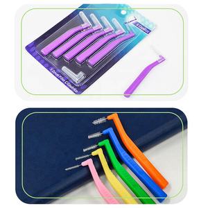 Cepillo Interdental 6 <span class=keywords><strong>Tamaños</strong></span> Tirantes Cepillo Palillos de dientes con cerdas Cabezas de hilo dental flexibles <span class=keywords><strong>Cepillos</strong></span> dentales Entre los dientes Goma - Product Image 2