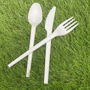 Flatware Disposable PLA Cutlery Sets Knife Fork Spoon