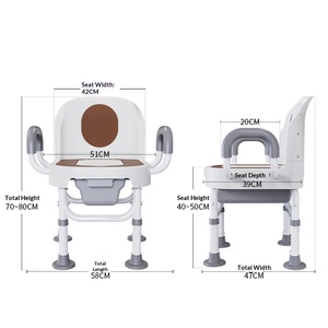 Strong Structure Aluminum Stable Non-slip Waterproof <b>Shower</b> <b>Chair</b> - Product Image 5