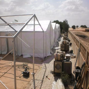 Prix bon marché Tentes en aluminium de forme A Tente de chapiteau commerciale Toit en PVC Grande tente Taille personnalisée - Product Image 5