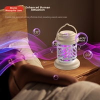 Mini lampe anti-moustiques rechargeable pour le camping, lumière de nuit intérieure/extérieure, répulsif électrique anti-moustiques pour la maison